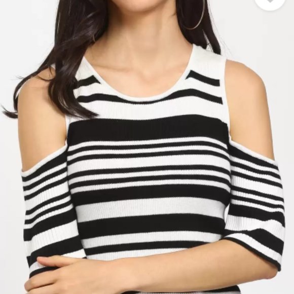 Tommy Hilfiger Casual Cold Shoulder Striped top - Picture 3 of 8